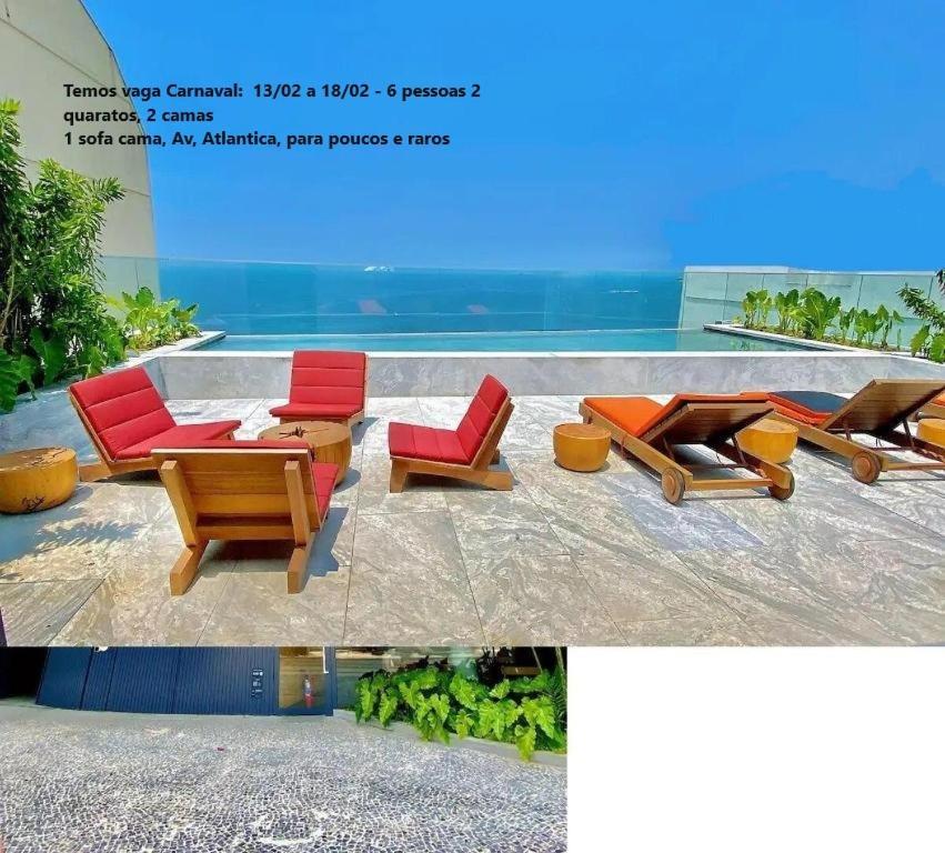 Flat Av. Atlantica Em Frente Ao Mar, Estrutura Total Apartment *